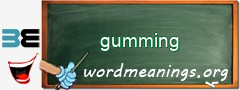WordMeaning blackboard for gumming